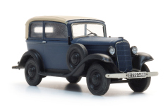 Artitec 387.646 - H0 - Opel P4, geschlossen - blau